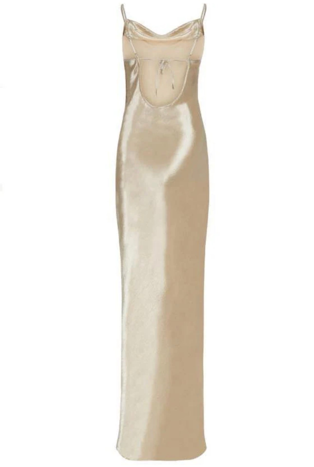 Emily Metallic Gold Maxi Dress